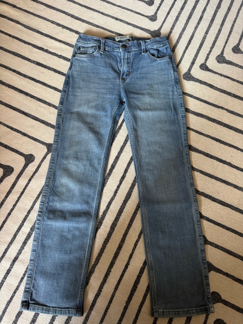 Abercrombie Kids light blue straight leg jeans